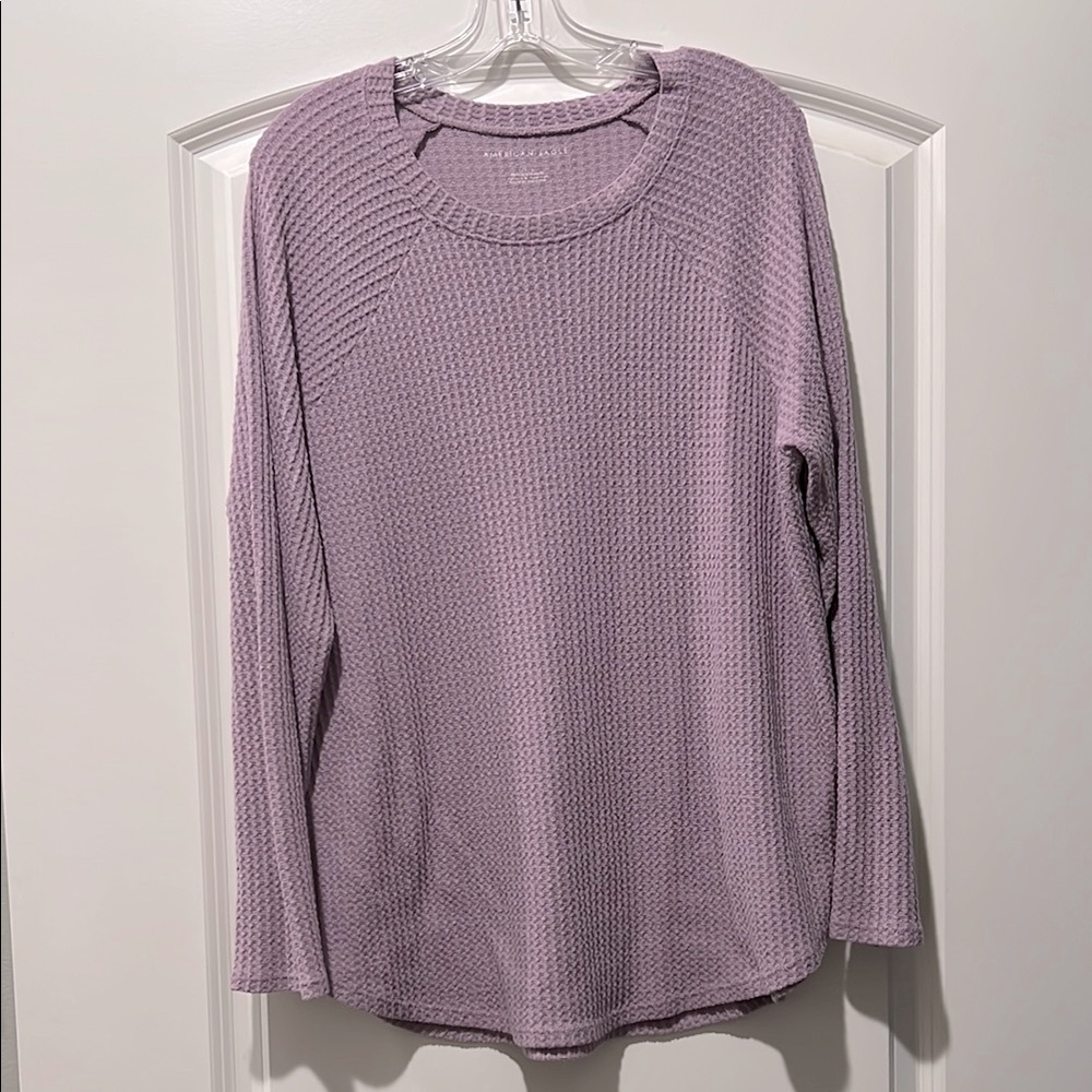 American Eagle Thermal Waffle Knit Women's Top tunic